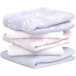 Aden + Anais™ Essential S Katoenen Mousseline Boerendoeken 5-pack Damsel 60 X 60 Cm -Goedkope Babyproducten aden anais essential s katoenen mousseline boerendoeken 5 pack damsel 60 x 60 cm a383643 2