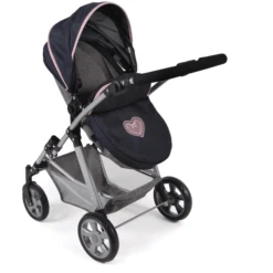 BAYER CHIC 2000 Kombi Poppenwagen NELE Gemêleerd Marine Grijs 8 BAYER CHIC 2000 Kombi Poppenwagen NELE Gemêleerd Marine Grijs -Goedkope Babyproducten bayer chic 2000 kombi poppenwagen nele gemeleerd marine grijs a320886 3
