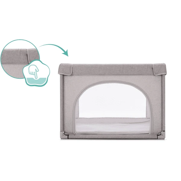 Fillikid Playpen Mia Melange Grijs 3 Fillikid Playpen Mia Melange Grijs - Afbeelding 3