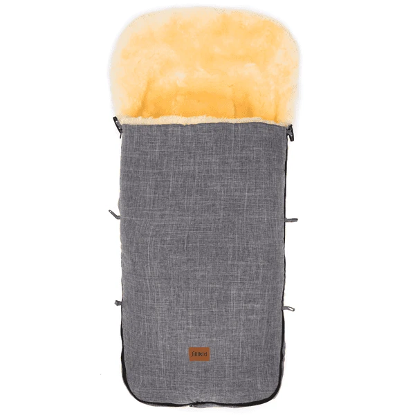 FILLIKID Voetenzak Lamsvacht Makalu Melange Lichtgrijs 1 FILLIKID Voetenzak Lamsvacht Makalu Melange Lichtgrijs
