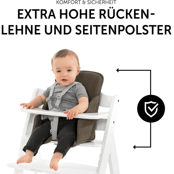 Hauck Kinderstoelkussen Alpha Cosy Select Waffle Piqué Olive 5 Hauck Kinderstoelkussen Alpha Cosy Select Waffle Piqué Olive - Afbeelding 5