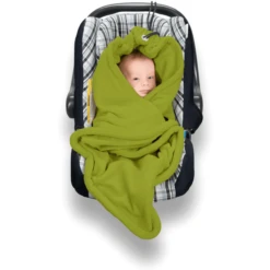 HOPPEDIZ Wikkeldeken Fleece Groen
