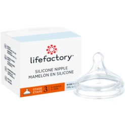 Life Factory Siliconen Speen Maat 3 Voor Babyflessen Met Wijde Hals, 6-9 Maande -Goedkope Babyproducten life factory siliconen speen maat 3 voor babyflessen met wijde hals 6 9 maande a345470 2