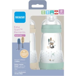 MAM Babyfles Easy Start Anti-koliek-Elementen 260 Ml 2 Stuks Vos/konijn In Beige/mint -Goedkope Babyproducten mam babyfles easy start anti koliek elementen 260 ml 2 stuks vos konijn in beige mint a309813 3
