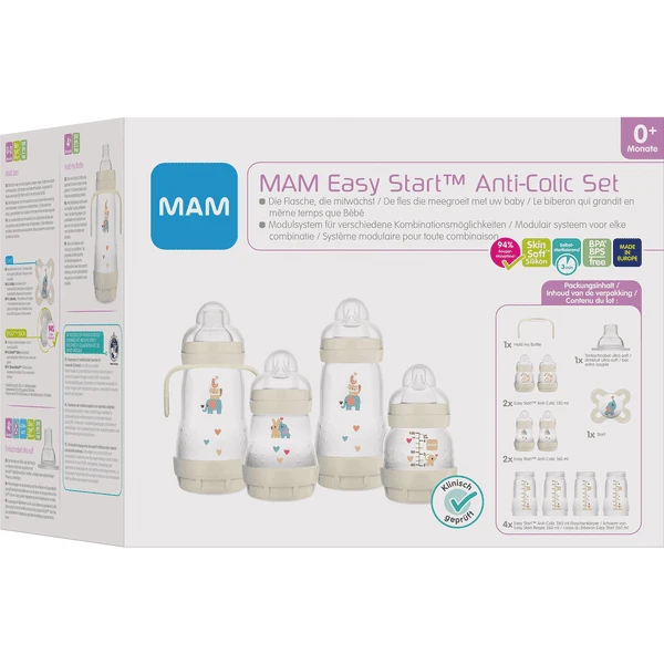 MAM Easy Start Anti-Koliek Flessenset, Olifant 4 MAM Easy Start Anti-Koliek Flessenset, Olifant - Afbeelding 4