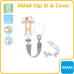 MAM Fopspeenriem Clip It! En Hoes, Vos Beige 7 MAM Fopspeenriem Clip It! En Hoes, Vos Beige -Goedkope Babyproducten mam fopspeenriem clip it en hoes vos beige a326502 2