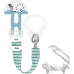 MAM Fopspeenriem Clip It! En Hoes, Wasbeerblauw -Goedkope Babyproducten mam fopspeenriem clip it en hoes wasbeerblauw a326501 3