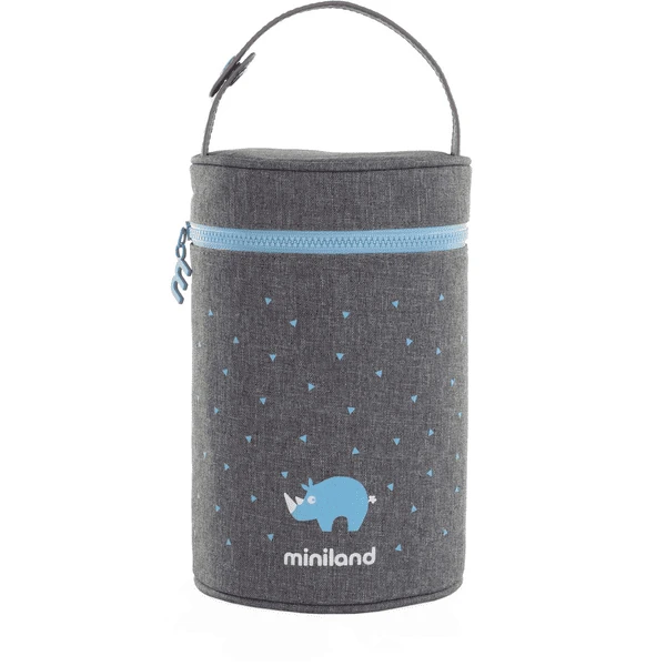 Miniland Geïsoleerde Dubbele Zak Thermibag Azuurblauw 700ml 1 Miniland Geïsoleerde Dubbele Zak Thermibag Azuurblauw 700ml