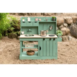 MUDDY BUDDY Buitenspeelkeuken "Explorer" Saliegroen -Goedkope Babyproducten muddy buddy buitenspeelkeuken explorer saliegroen a412341 4