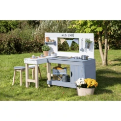 MUDDY BUDDY Speelkeuken Voor Buiten "Mud Café" Wit-wolkgrijs 9 MUDDY BUDDY Speelkeuken Voor Buiten "Mud Café" Wit-wolkgrijs -Goedkope Babyproducten muddy buddy speelkeuken voor buiten mud cafe wit wolkgrijs a412715 4