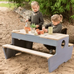 MUDDY BUDDY Speeltafel "Creator" Naturel Wolkengrijs -Goedkope Babyproducten muddy buddy speeltafel creator naturel wolkengrijs a412358 2