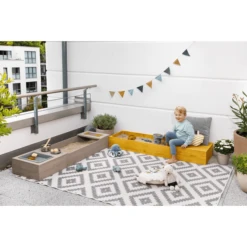 MUDDY BUDDY Zandbak "Flexy Style " Warm Grijs-oker -Goedkope Babyproducten muddy buddy zandbak flexy style warm grijs oker a412733 4