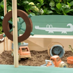 MUDDY BUDDY Zandbak "Jungle King" Natural-salie-mokka -Goedkope Babyproducten muddy buddy zandbak jungle king natural salie mokka a412349 4