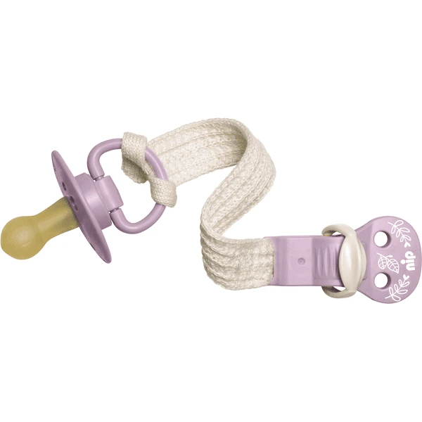 Nip ® Fopspeen Lint Green - Violet 2 Nip ® Fopspeen Lint Green - Violet - Afbeelding 2