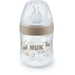 NUK Babyfles Voor Nature 150ml, Bruin