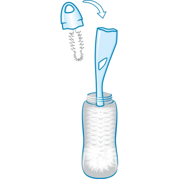 NUK NUK Flessenborstel 2in1 3 NUK NUK Flessenborstel 2in1 - Afbeelding 3