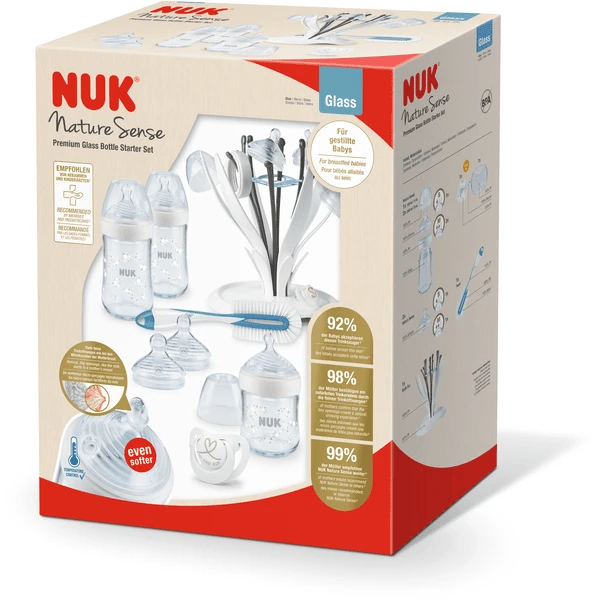 NUK Starter Set Glazen Flessen Premium 2 NUK Starter Set Glazen Flessen Premium - Afbeelding 2