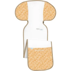 Odenwälder Autostoelhoes Groot Klimocool White Leaves Mosterd -Goedkope Babyproducten odenwaelder autostoelhoes groot klimocool white leaves mosterd a347173 3
