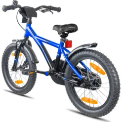 PROMETHEUS BICYCLES ® Kinderfiets 16", Blauw Zwart Met Zijwieltjes -Goedkope Babyproducten prometheus bicycles kinderfiets 16 blauw zwart met zijwieltjes a376639 2
