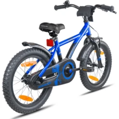 PROMETHEUS BICYCLES ® Kinderfiets 16", Blauw Zwart Met Zijwieltjes -Goedkope Babyproducten prometheus bicycles kinderfiets 16 blauw zwart met zijwieltjes a376639 4