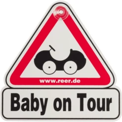 REER Verkeersbord Voor Op Het Autoraam - Baby On Tour -Goedkope Babyproducten reer verkeersbord voor op het autoraam baby on tour a063260 3
