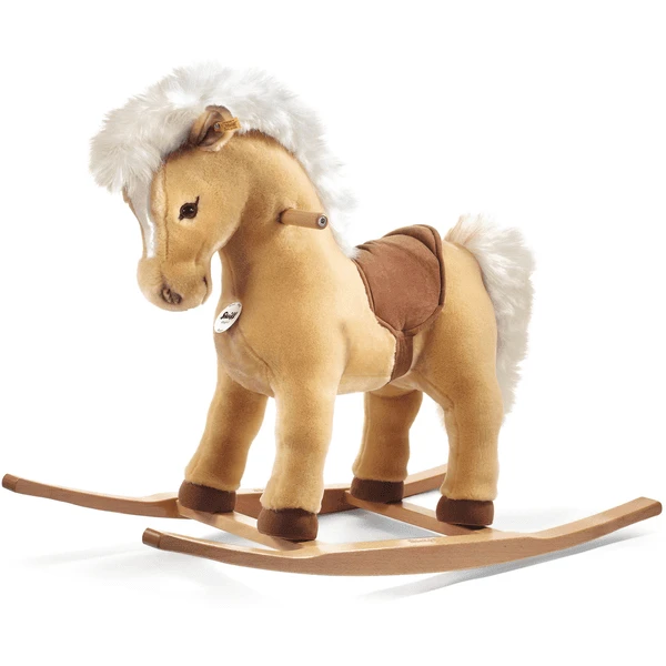 STEIFF Hobbelpaard „Pony Franzi“ 70 Cm Blond 1 STEIFF Hobbelpaard „Pony Franzi“ 70 Cm Blond