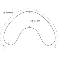 THERALINE Hoes Voor Nekkussen Medium 100 X 21 Cm Cappuccino Bamboo Collection -Goedkope Babyproducten theraline hoes voor nekkussen medium 100 x 21 cm cappuccino bamboo collection a313288 3