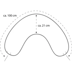 THERALINE Hoes Voor Nekkussen Medium 100 X 21 Cm Gemêleerd Rozenhout Bamboe Collectie -Goedkope Babyproducten theraline hoes voor nekkussen medium 100 x 21 cm gemeleerd rozenhout bamboe collectie a313285 3