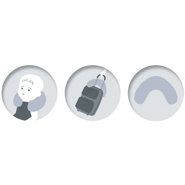 THERALINE Nekkussen Middel 100 X 21 Cm Incl. Hoes - Sterrenhemel 4 THERALINE Nekkussen Middel 100 X 21 Cm Incl. Hoes - Sterrenhemel - Afbeelding 4