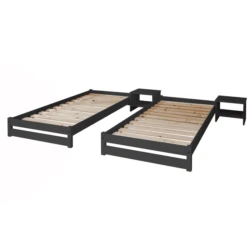 TiCAA Stapelligstoel Nadine 90 X 200 Cm Grenen Antraciet -Goedkope Babyproducten ticaa stapelligstoel nadine 90 x 200 cm grenen antraciet a327489 2